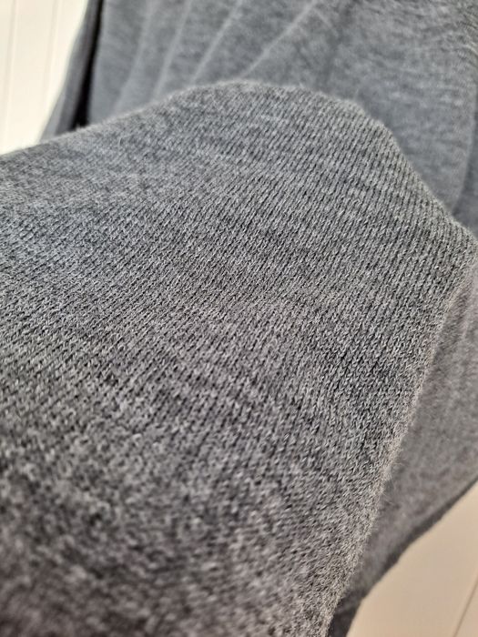 Sweterek z krótkim rękawem szary 2XL