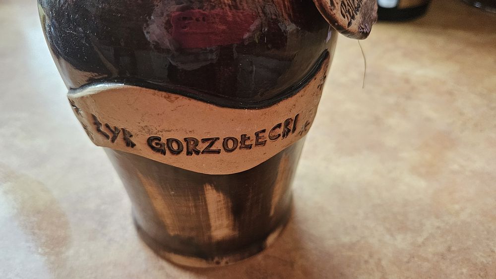 Ceramiczna butelka dzbanek Bolesławiec