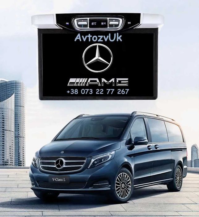 Дисплей V-Class MERCEDES BENZ w447 потолочный монитор Android CarPlay