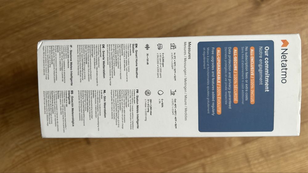 Stacja pogodowa netatmo Smart Home Weather Station HomeKit