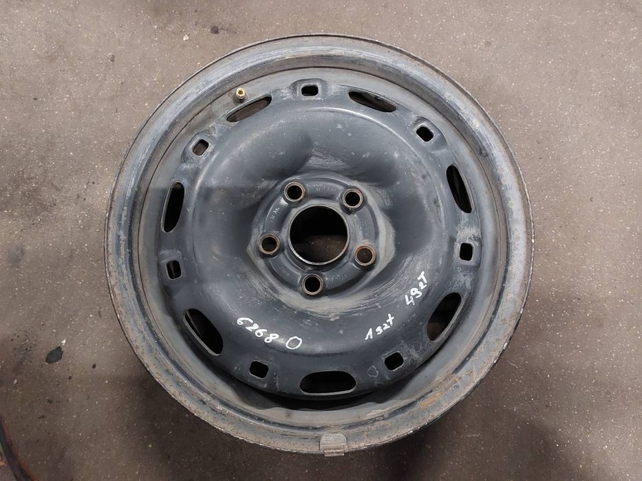 FELGA STALOWA 1 SZT 5x100 6Jx14 ET43 FI57,1 SEAT VW SKODA 6Q0601027F