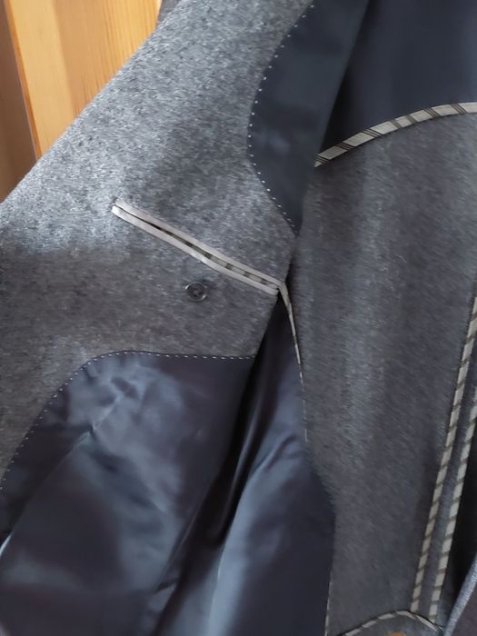 Marynarka Dressmann rozm. 50 R dark grey wool jacket autumn winter warm daily use