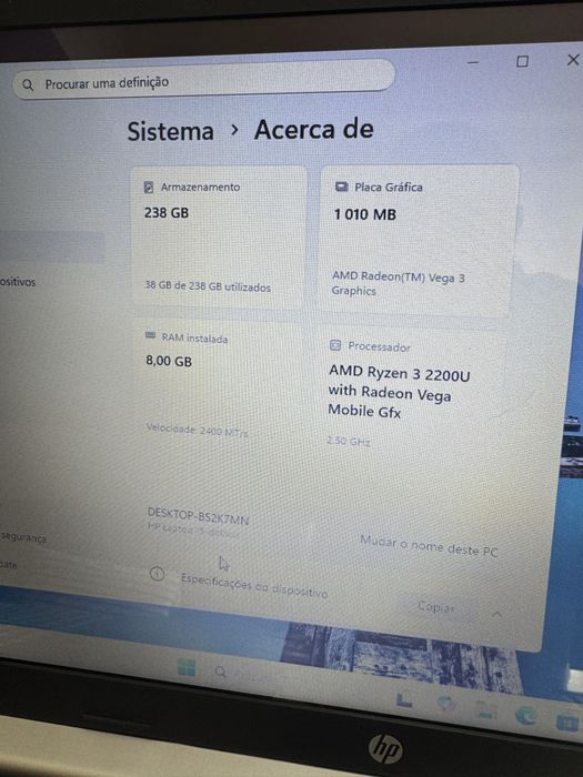 HP Ryzen M2. DDR4