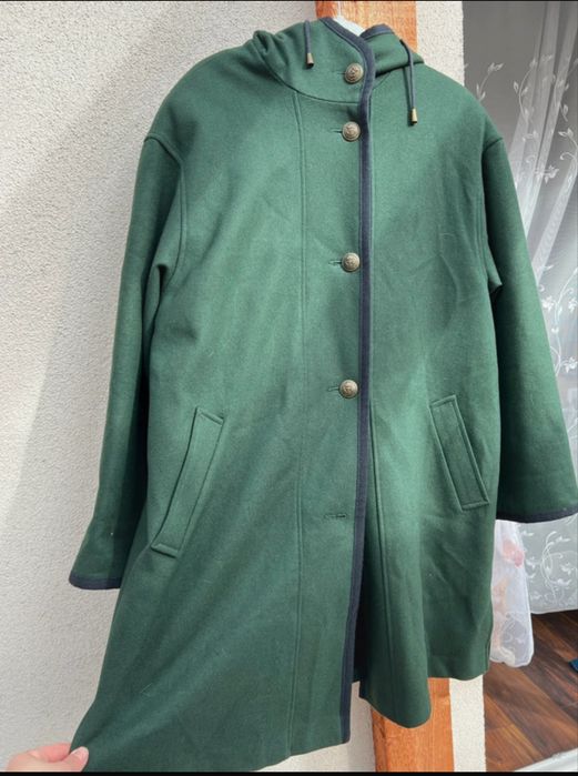 Welniany plaszcz plus size 46/48