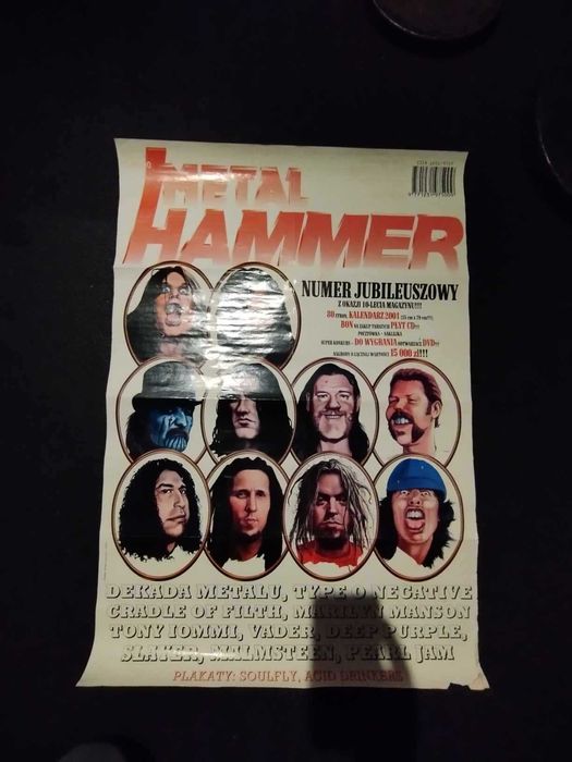Unikatowy zestaw 25 x METAL HAMMER + PLAKATY - dla fanów METAL'u !
