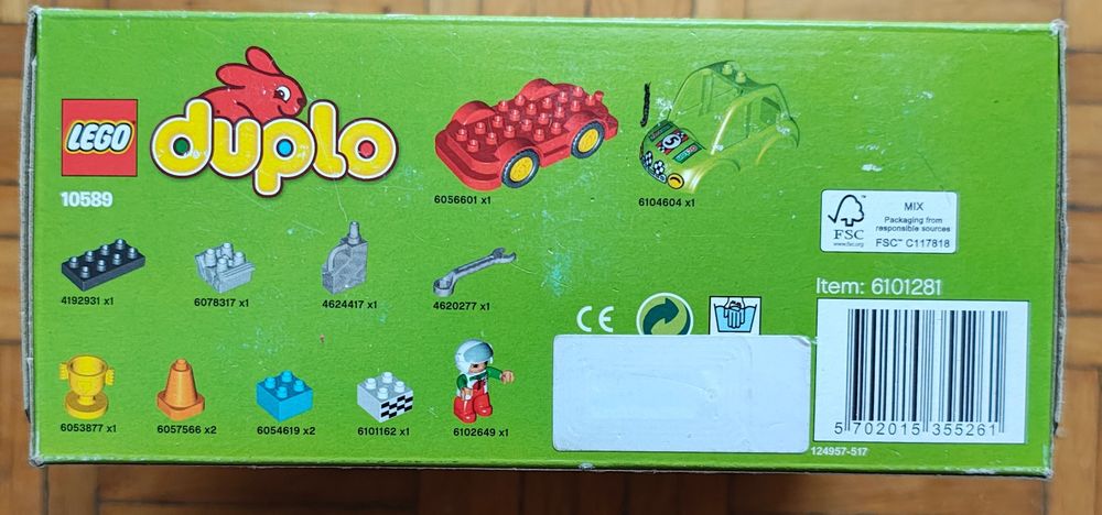 LEGO 10589 Duplo - Auto wyścigowe NOWE UNIKAT