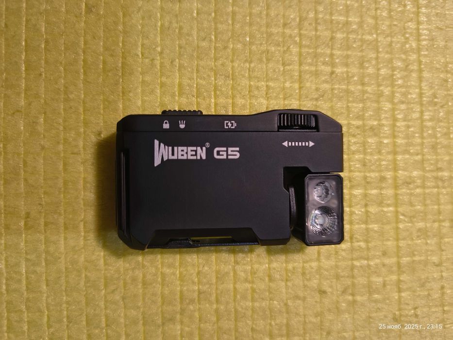 Універсальний компактний EDC ліхтар Wuben G5 RGB Black (400Лм, магніт)