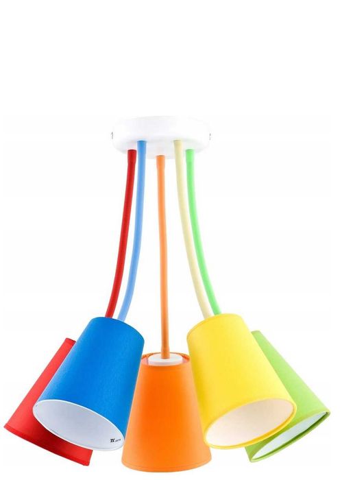 Lampa wisząca kolorowa