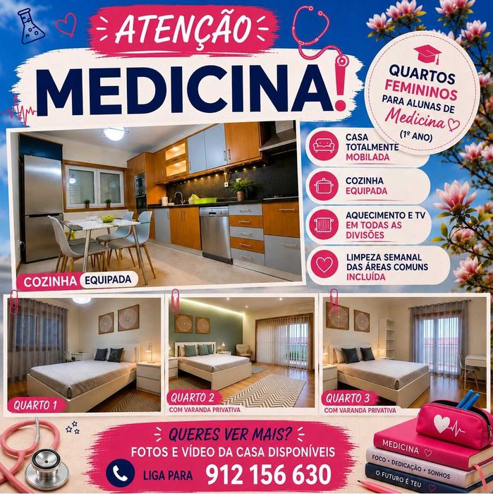 Quarto Estudantes MEDICINA - UBI Covilhã