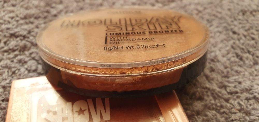 Zestaw róż rozświetlacz bronzer