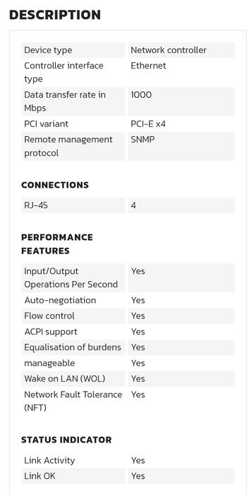 HP NC364T PCI Express Quad Port Gigabit Server Adapter (Placa de Rede)64740322808323122