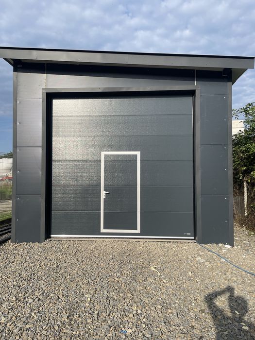 Brama garażowa segmentowa antracyt brązowa lub biała 3000x2500