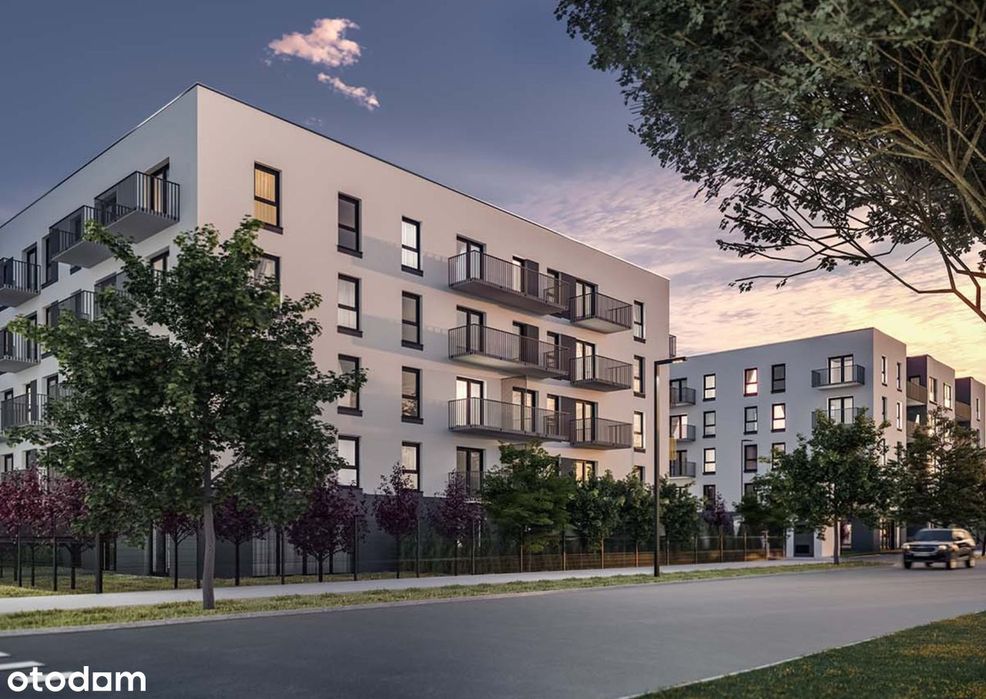 Nowe 3 pokoje 46 m² | Garaż | Komórka 3 m² Balkon | Funkcjonalny układ – pohled 2