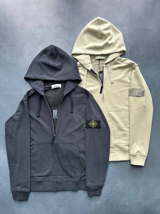 Зіп Худі Stone Island | Мятна Кофта Стон Айленд | Толстовка | Світшот