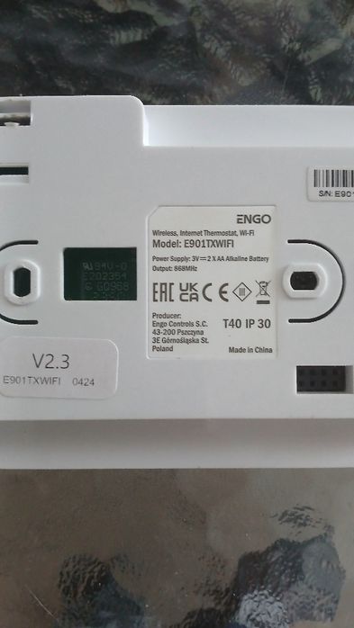 Regulator pokojowy bezprzewodowy engo smart 901WIFI