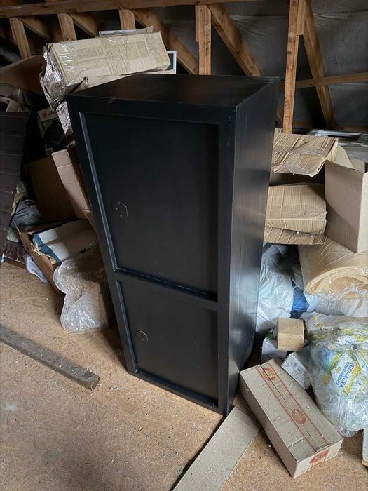 Сейф металевий 125×50×37, товщина 3 мм, двосекційний з двома замками