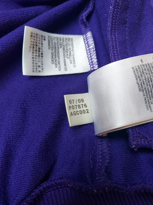 Adidas fioletowa bluza rozpinana Firebird tt zip jacket hoodie vintage