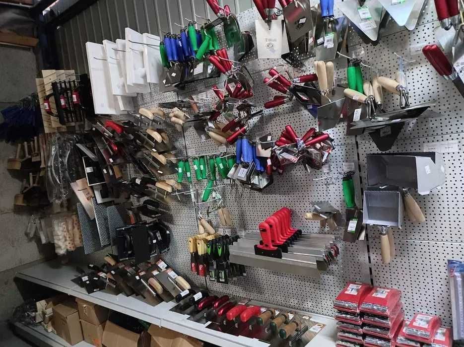 Narzędzia ręczne Olejnik pace, kielnie, szpachle, pace zębate