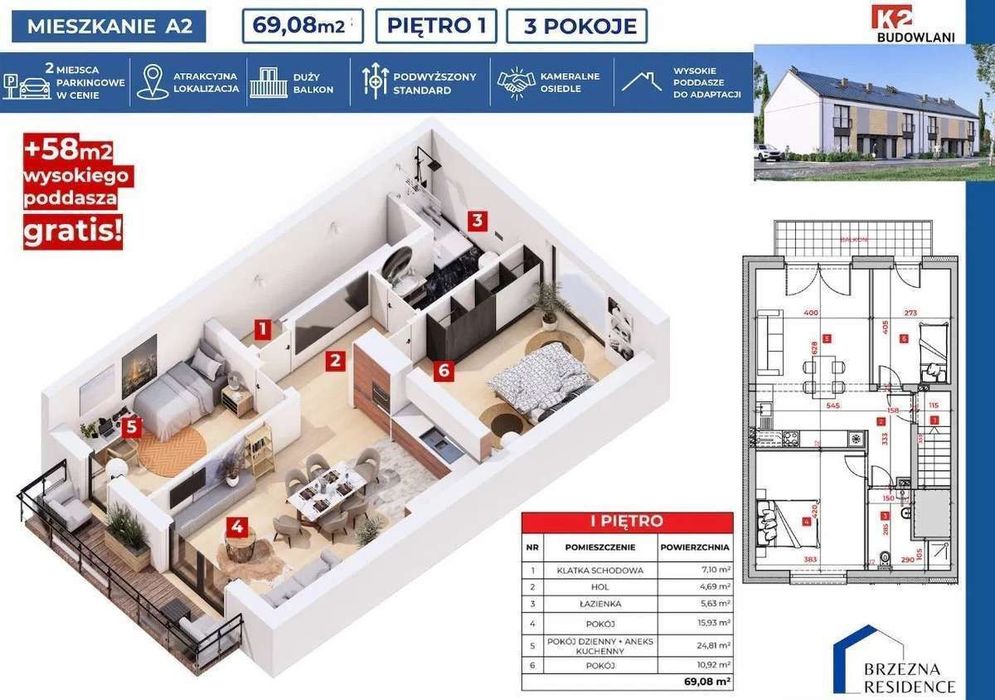 Apartament Brzezna - gotowy