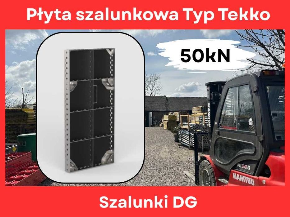 Płyta szalunkowa fundamentowa typ Tekko 50kN szalunki ścienne ściana szalunki fundamentowe szalunek ścienny system szalunkowy