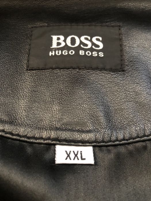 Кожаная куртка-пиджак HUGO BOSS