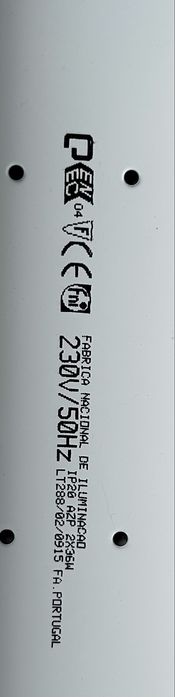 Candeeiro para teto (5 candeeiros preço unitário)