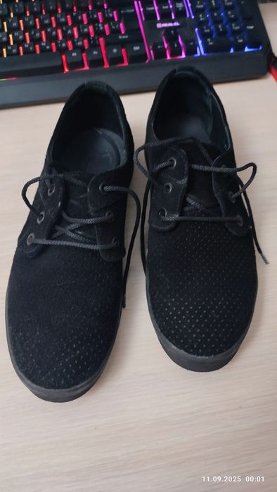 Туфлі натуральний замш