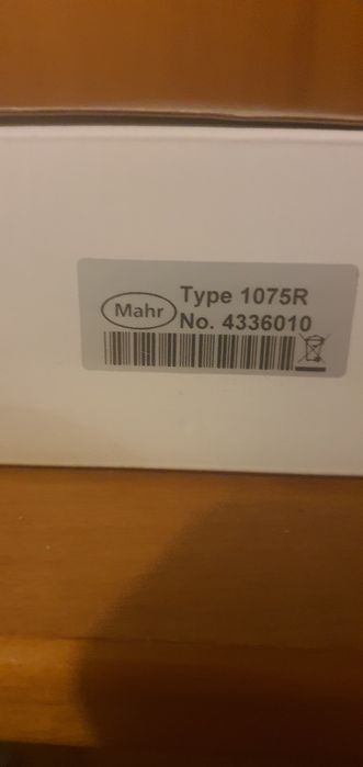 Czujnik zegarowy Mahr