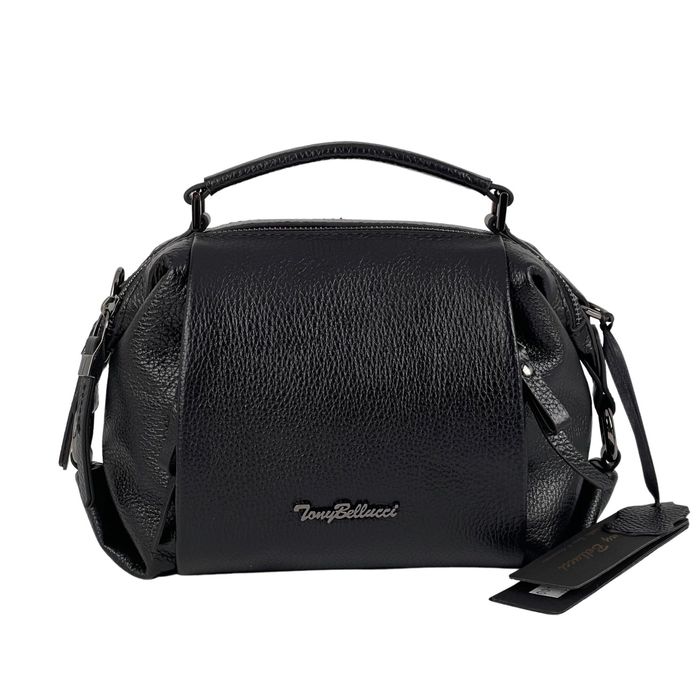 Сумка жіноча шкіряна Tony Bellucci 0308-281 чорна