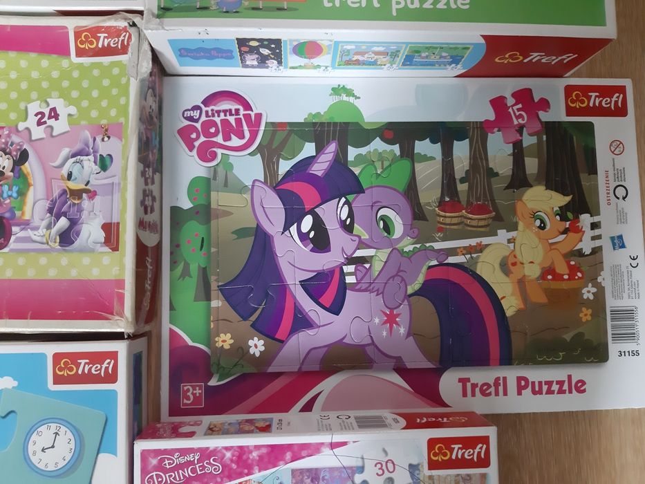 Zestaw puzzli Peppa, psi patrol, pony
