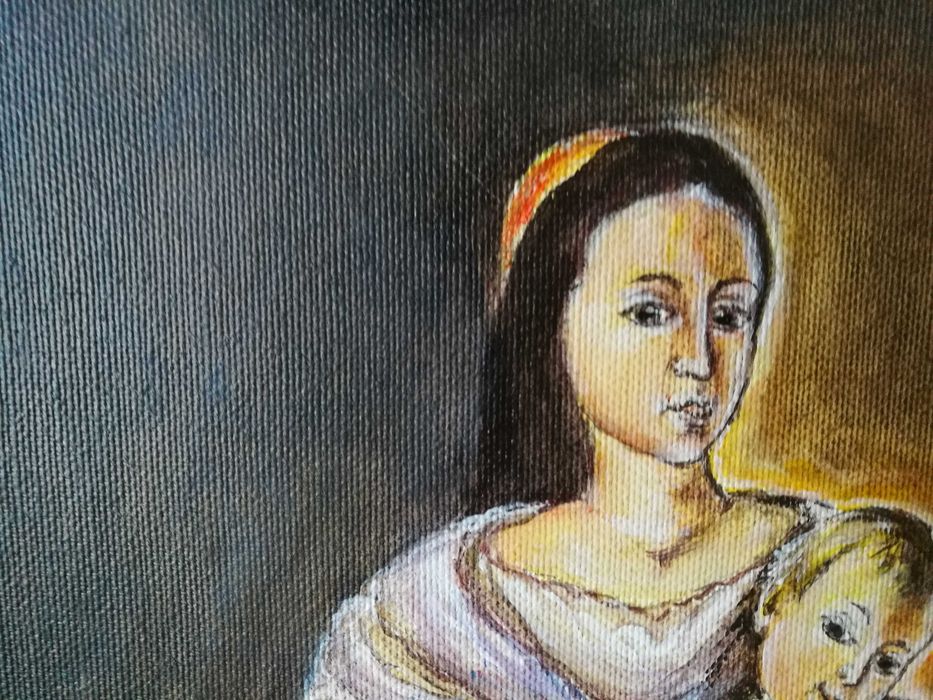 Obraz na płótnie "Matka Boża z Dzieciątkiem"