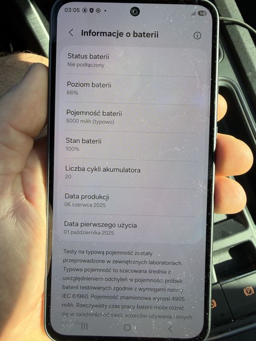 Samsung galaxy a36 5g 6/128 nie z sieci 100% baterii