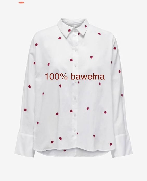 Koszula serca 100% bawełna nowa