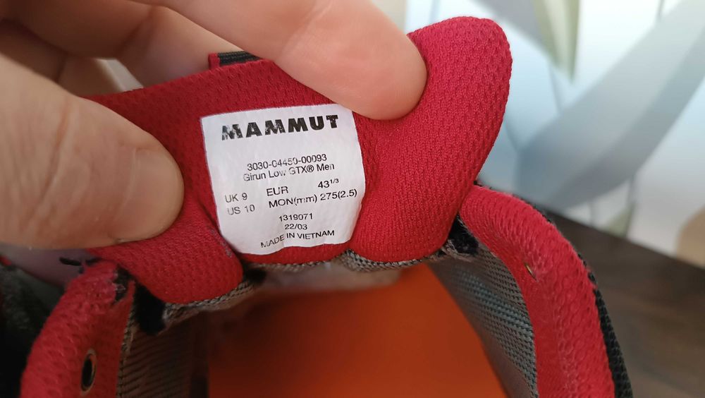 Кроссовки Mammut Girun Gtx Mid Gote tex 43 27.5 см