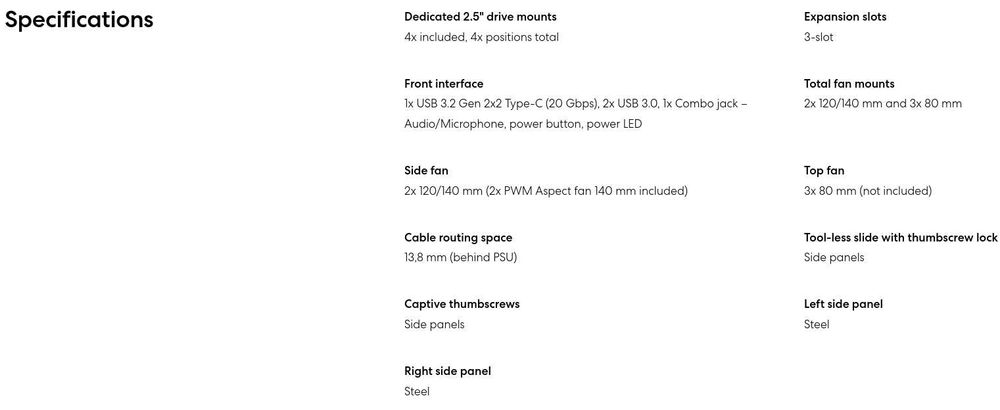 Obudowa Fractal Design Ridge Czarna