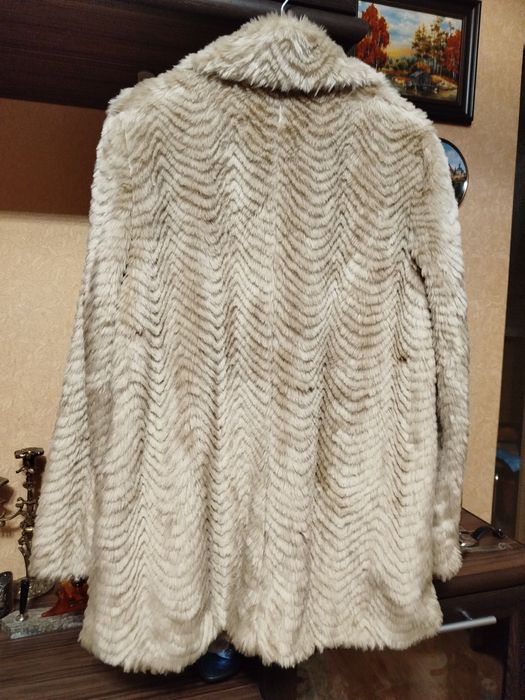 ЭКО полушубок цвета капучино