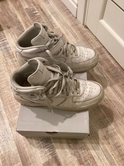 Nike Air force 1 mid white 47