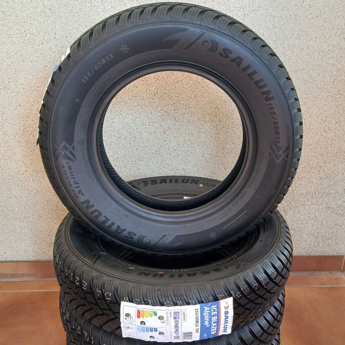 Opony zimowe 155/80 R13 SAILUN Ice Blazer Alpine 2 155/80 13- 10 lat gwarancji NOWE