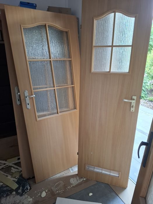 Skrzydła drzwi przeszklone 5 szt.