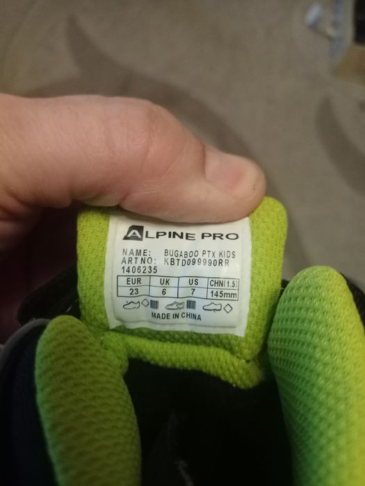 Чоботи 23 розмір Alpine pro нові