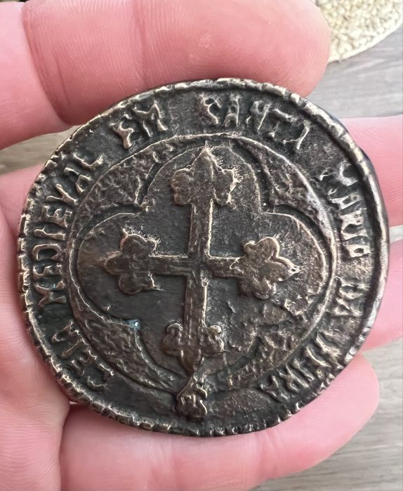 Item/Medalha decorativa com cruz templária