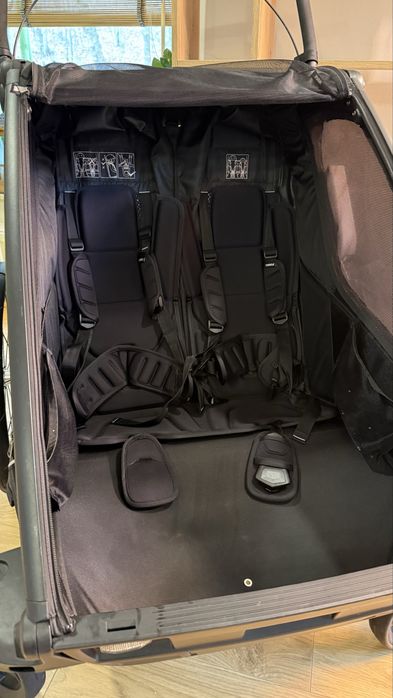 Przyczepka rowerowa, dziecięca -  Thule Chariot Sport 2 Double czarna