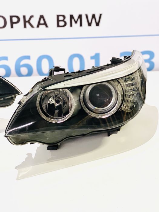 Фари BMW E60 E61 Рестайлінг Галоген з Лінзою Фара Права Ліва Е60 Е61