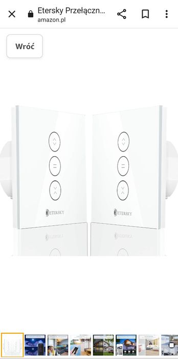 Smart curtain switch czarny kolor