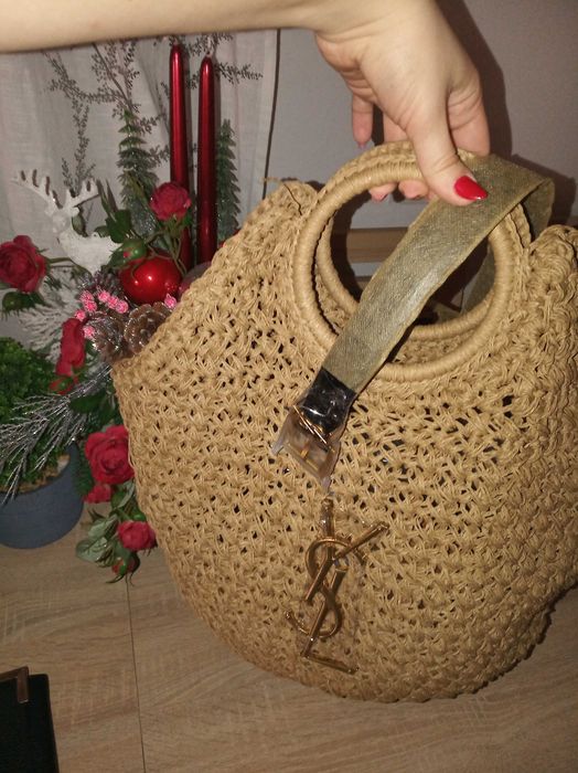 Pasek YSL złota klamra