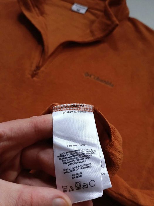 Columbia Klamath Range II Half Zip Fleece Men's XXL - Bright Orange