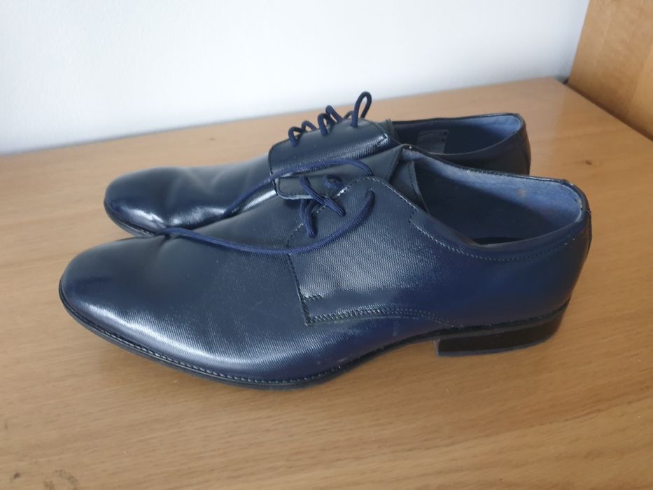Męskie skórzane buty wizytowe