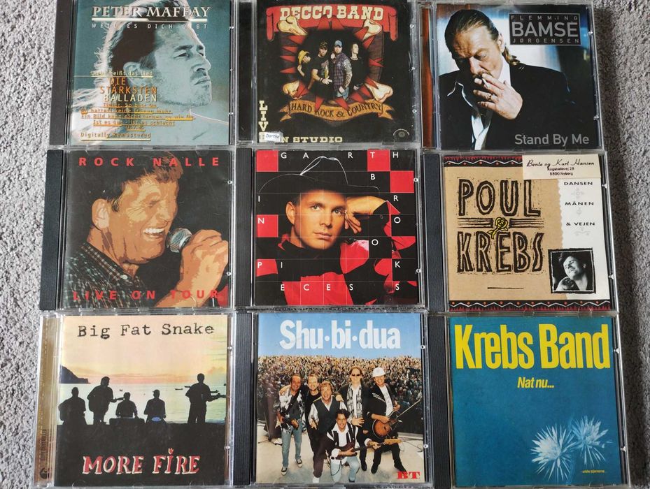 12 płyt CD rock i country