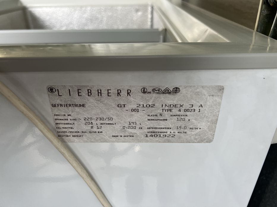 Морозилка LIEBHERR ,морозильна камера , горизонтальной загрузки 250 л