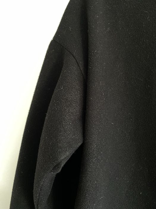 Vero Moda S płaszcz czarny oversize długi